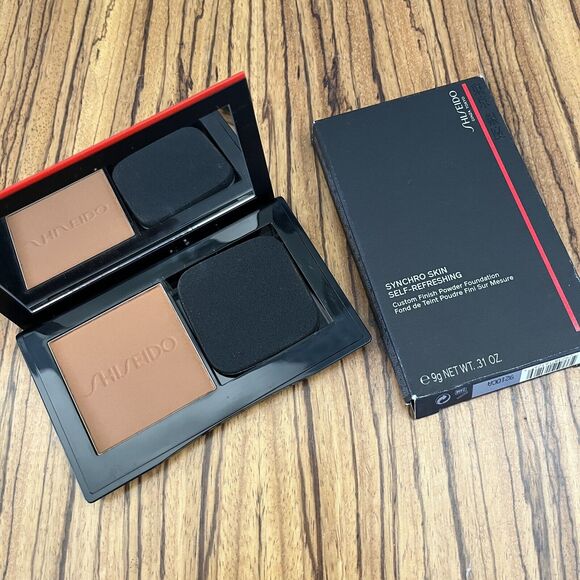 Shiseido Synchro Skin Self-Refreshing Custom Finish Powder Foundation 450 Copper - Picture 1 of 5